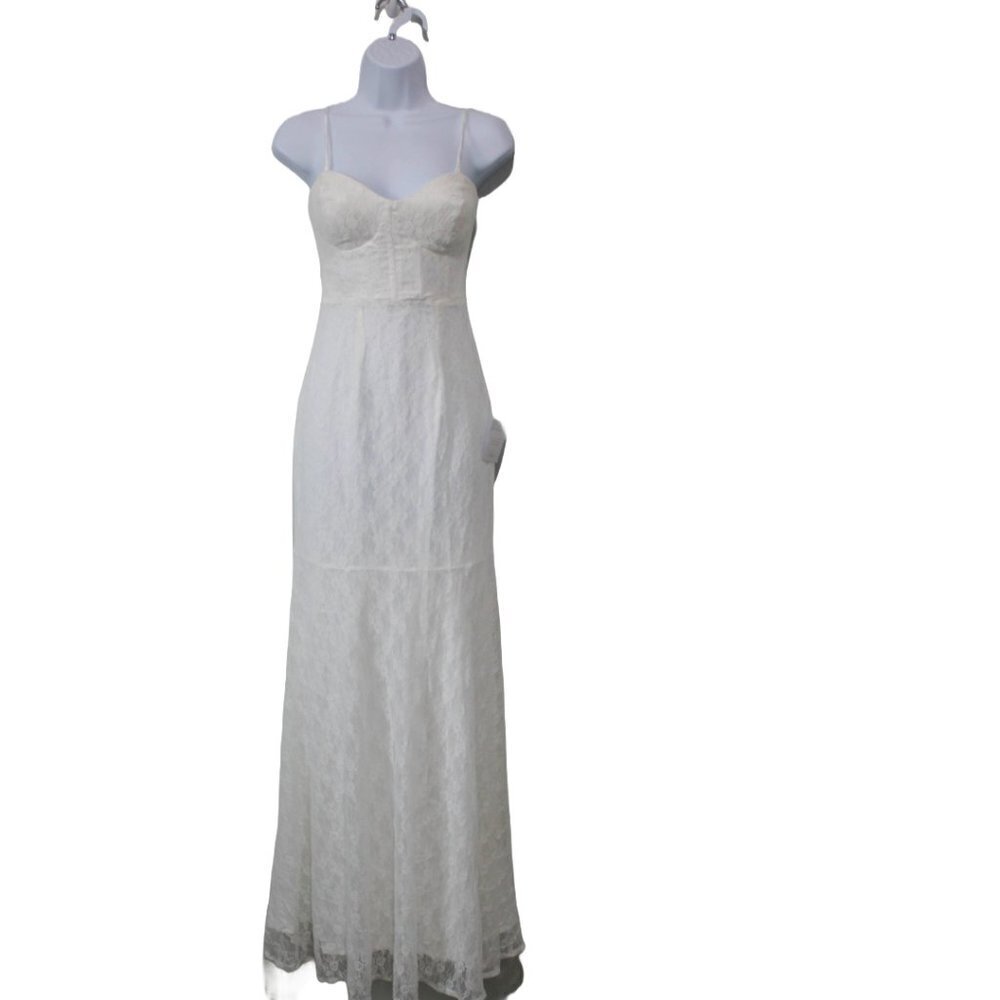 Lulus A Vow to Love White Lace Bustier Trumpet Maxi Dress - Picture 2 of 10